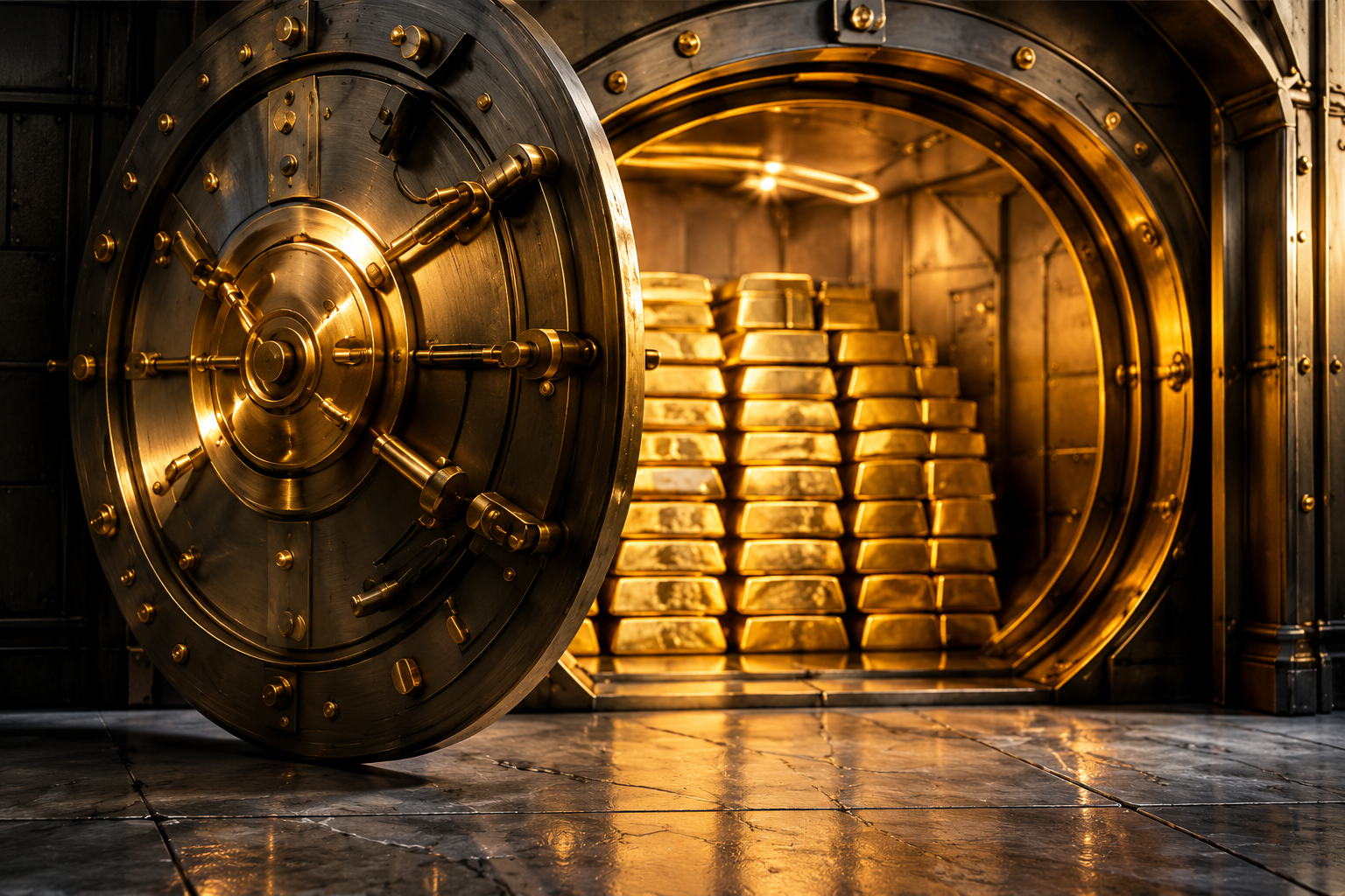 Secure gold vault
